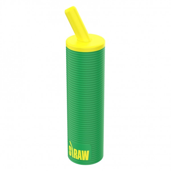 Straw vape 3000 puffs disposable 50mg-green