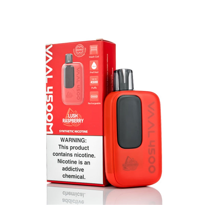 VAAL 4500M Rechargeable Disposable Kit 4500 Puffs-red