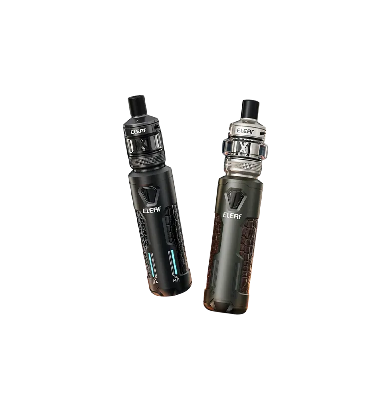 two eleaf ijust X vapes angled view