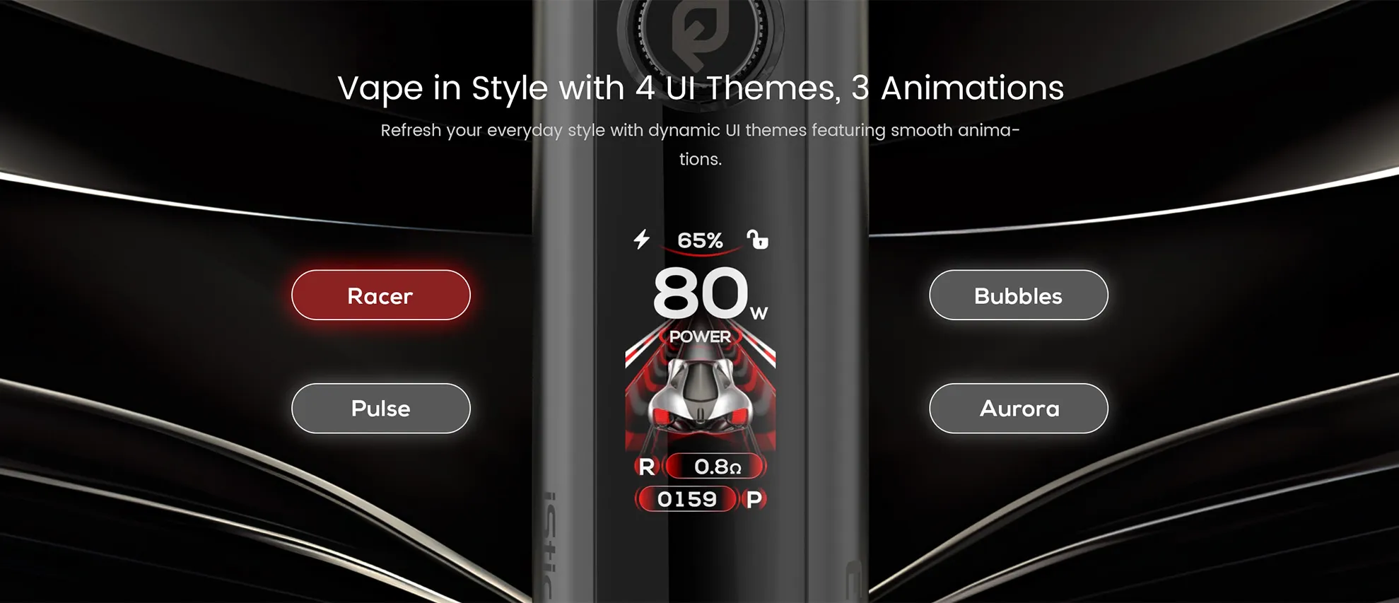 RELX Creator Pro vape device with dual mesh, adjustable airflow and 2+8ml pod capacity