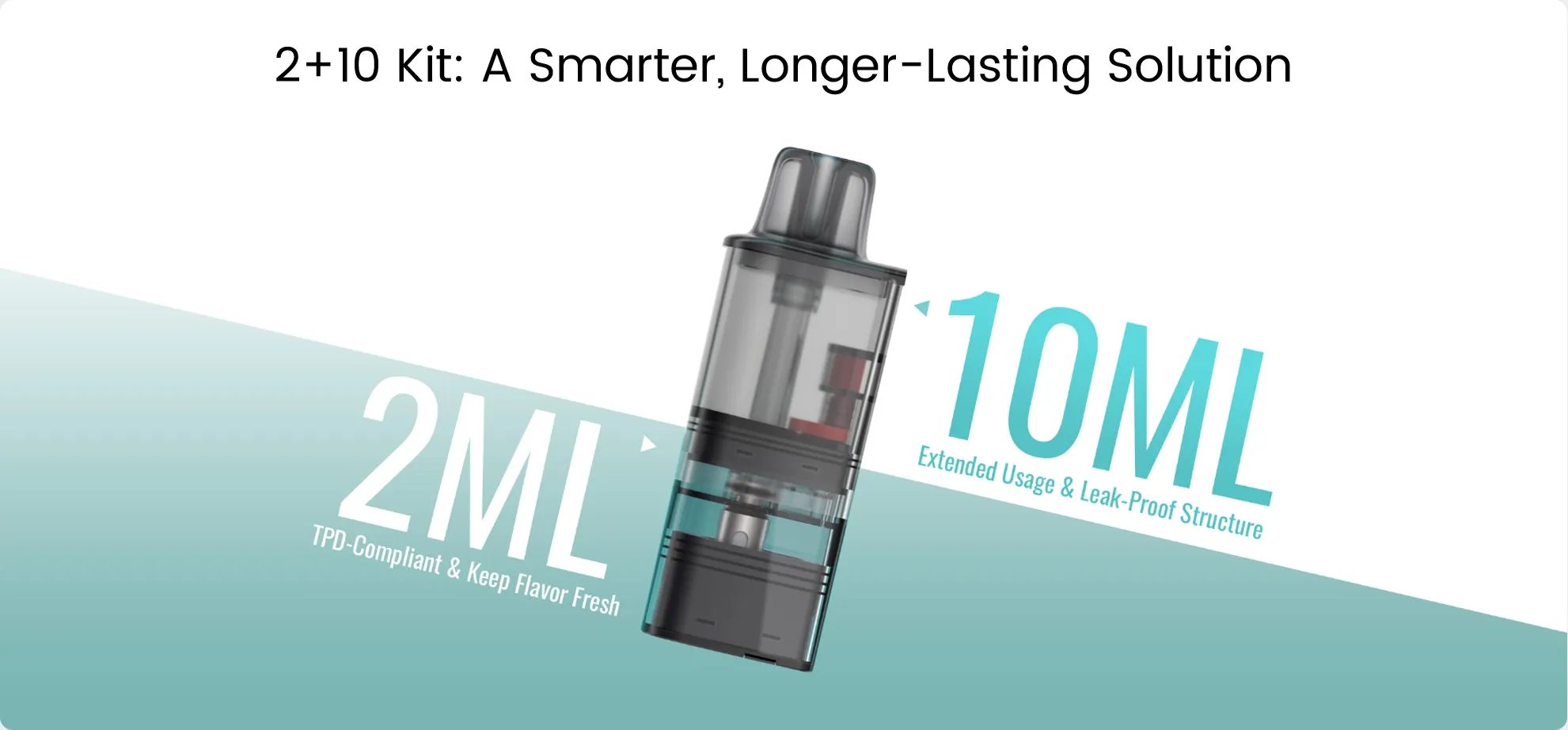 RELX Creator Pro vape device with dual mesh, adjustable airflow and 2+8ml pod capacity