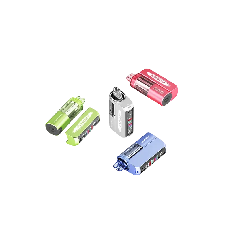 GEEK BAR Mate 60k vape in five different colors including purple blue green yellow and pink front view