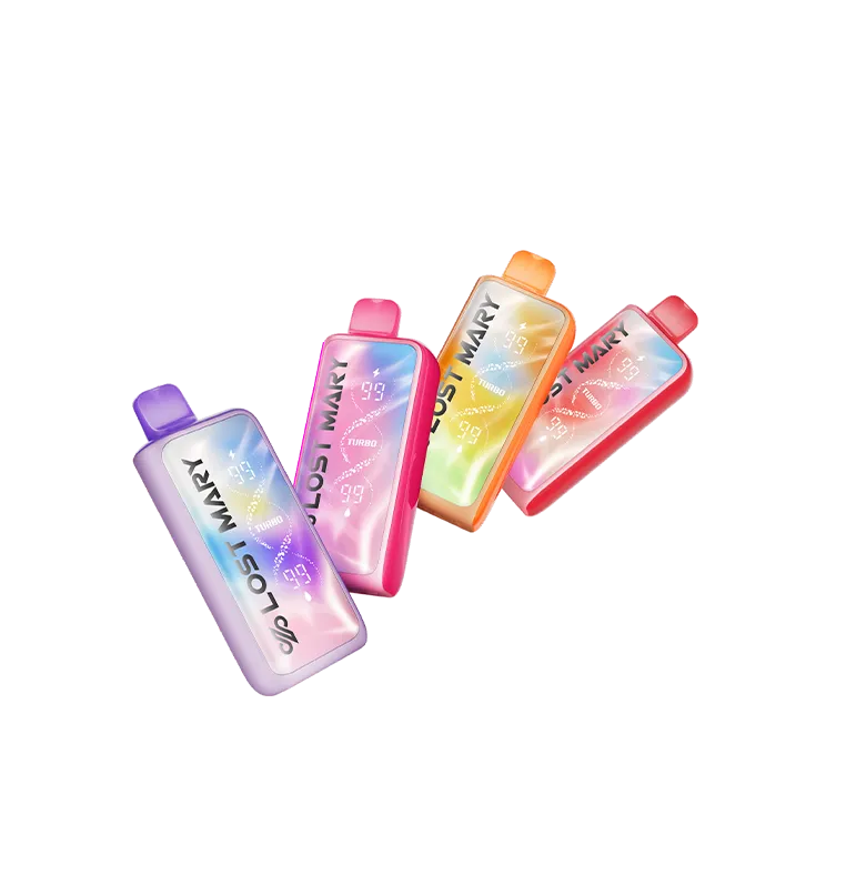 GEEK BAR Meloso Max 2 vapes in six different color versions angled view