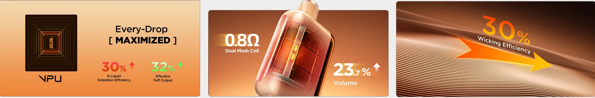 details of GEEK BAR Mate 60k vape including dynamic galaxy UI, 1.1ohm dual mesh coil and two modes