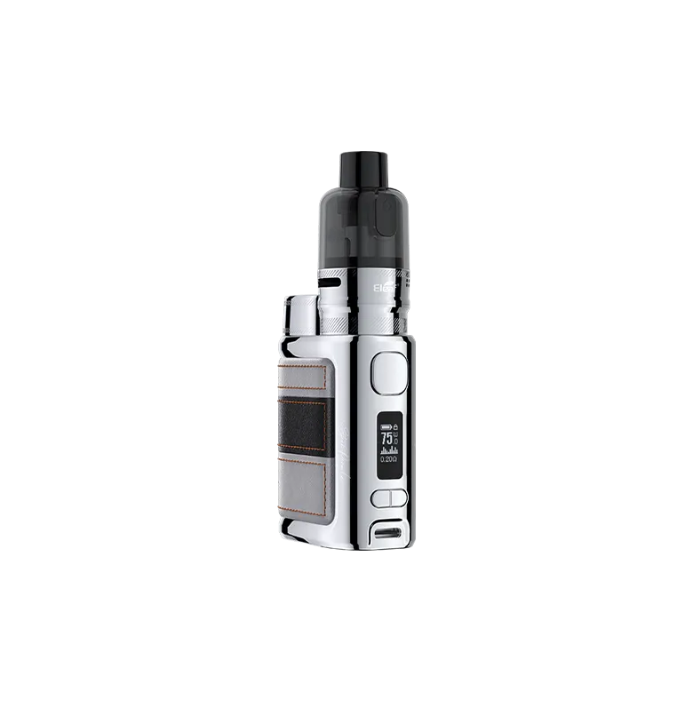 eleaf iStick X40 vape mods in five different colors including black, matte gold, matte pink, blue and matte silver