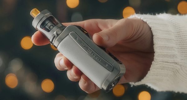 A Vape Beginner holding a E-cigarette