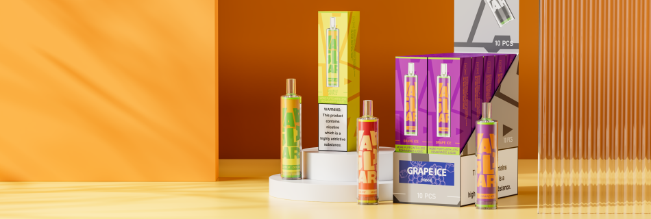 packages and boxes of vaal glaz bar disposable vape