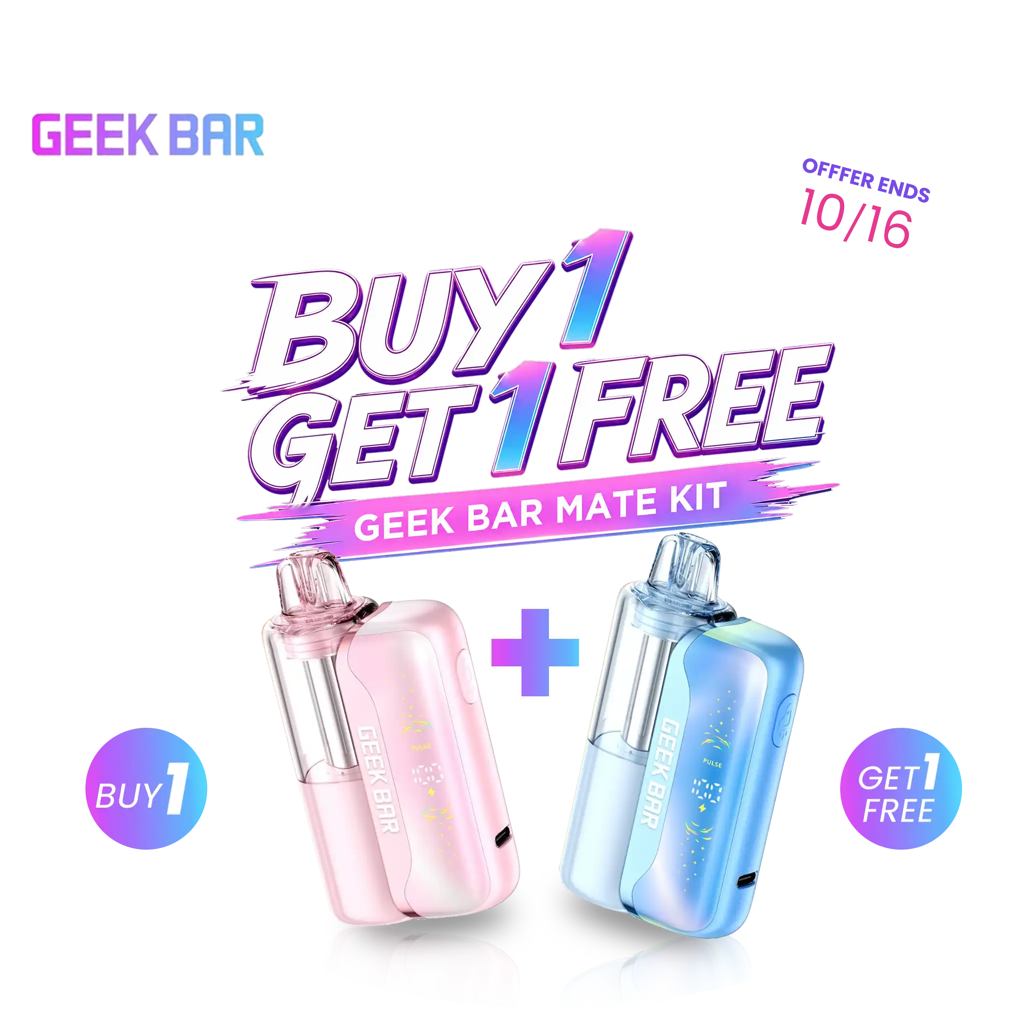 geek bar mate kit buy 1 get 1 free in MYVAPOR